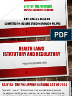Health Laws (Statutory and Regulatory
