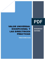 Valor Universal Excepcional y Las Directrices Prácticas