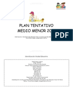 Plan Tentativo Medio Menor 2017