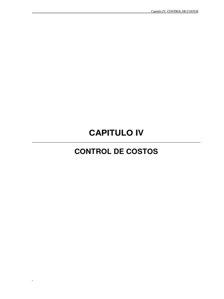 Control de Costos en Construcción | PDF | Contabilidad | Ingeniería