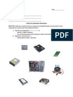 Computer hardware components and connections