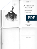 SC - Comte Auguste La Filosofía Positiva PDF