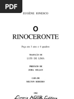 IONESCO Eugene - O Rinoceronte