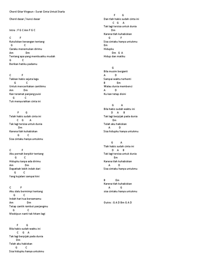 Chord Gitar Virgoun Pdf
