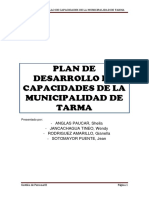 Plan de Desarrollo de Capacidades de La Municipalidad de Tarma - Gerencia de Administracion