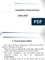 Exam Committee Instructions PDF