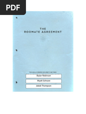 planning 10 - the roommate agreement