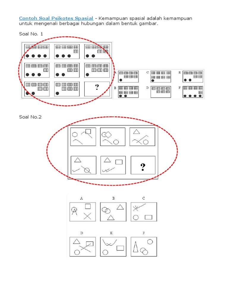 Contoh Soal Psikotes