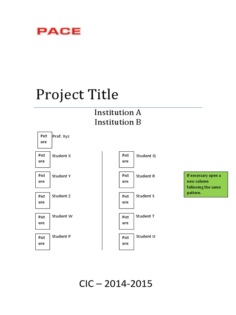CIC Project Report Formatting Guide | PDF | Computing And Information ...