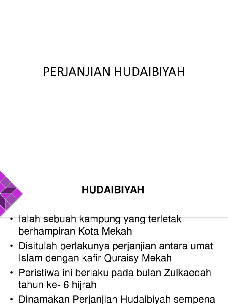 Perjanjian Hudaibiyah Pdf