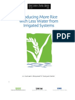 Producing More Rice With Less Water From Irrigated Systems 