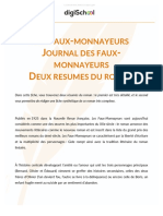 Resume Les Faux Monnayeurs Andre Gide Cours Litterature Terminale L