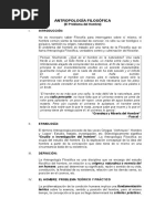 Apuntes Sobre La Antropologia Filosofica