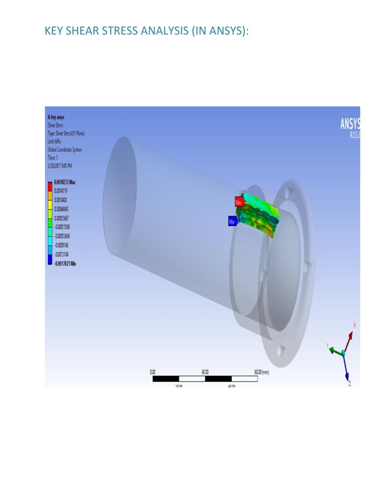 Key Shear Stress Analysis (In Ansys) PDF Solid Mechanics