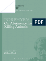 Aristotle, 384-322 B.C. Clark, Gillian Porphyry, Approximately 234-Approximately 305 Porphyry On Abstinence From Killing Animals
