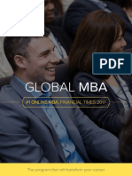 1 Online MBA, Financial Times 2017