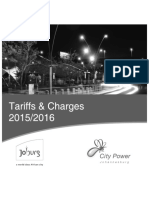 City Power Tariffs Book 2015 2016 BW PDF