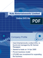 Kala Entertainments Limited: Online DVD Rental