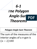 6-1 The Polygon Angle-Sum Theorems