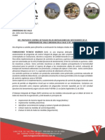 Programa Control de Plagas RESTAURANTE UNIVERSIDAD DEL VALLE PDF