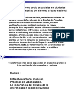 Transformaciones socio-espaciales en ciudades grandes e intermedias del sistema urbano nacional” -1-