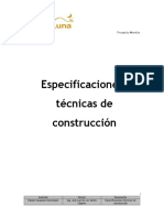 Especificaciones Técnicas de Construcción