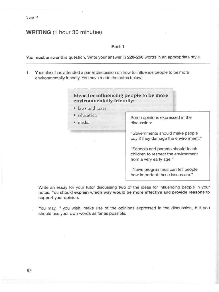 Test 4. Writing