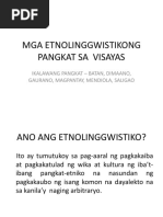 Mga Etnolinggwistikong Pangkat Sa Visayas