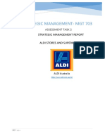 Strategic Management Report on ALDI's Growth Strategies