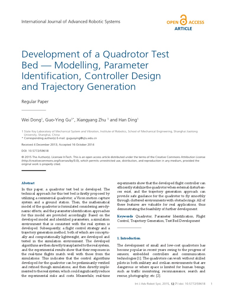 Quad PDF | PDF | Quadcopter | Control Theory