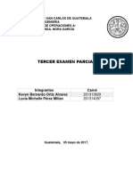 C. Terecer Examen Parcial