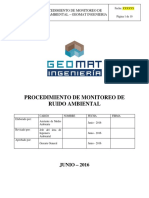 Procedimiento para El Monitoreo de Ruido