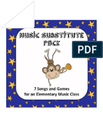MusicSubstitutePack7SongsandGamesforanElementaryMusicClass PDF