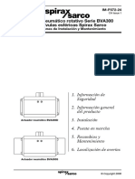 Actuador Neumático Rotativo BVA300-Instrucciones de Instalación y Mantenimiento