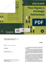 Bleger - Psico Higiene e Psicologia Institucional PDF