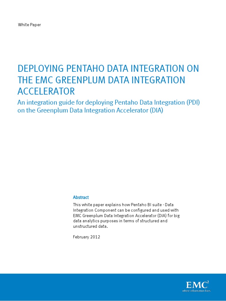 h8310 Deploying Pentaho Data Integration Dia | PDF | Apache Hadoop ...