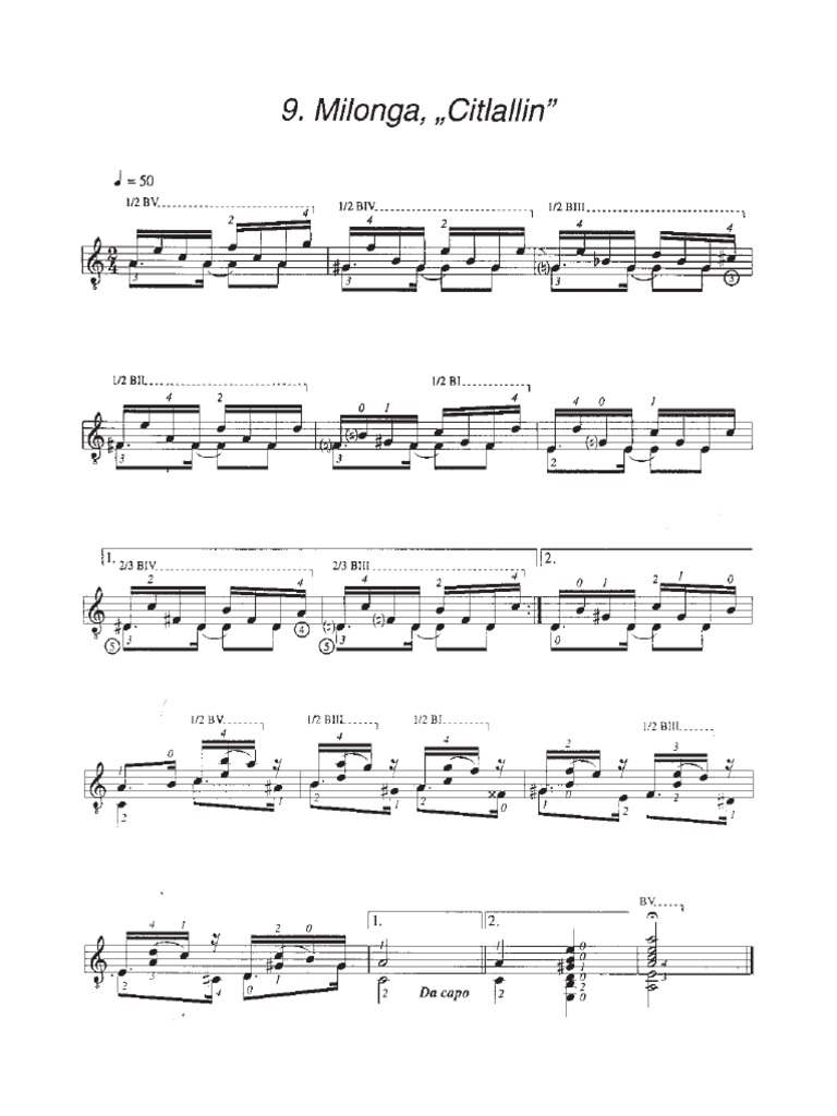 Milonga jorge cardoso guitarra pdf