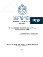 El Procedimiento Ordinario Ante Los Juzgados de Familia