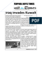 Iraq Invades Kuwait: The Liverpool Boys Times