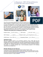 Field Observation Packet PDF Edu203