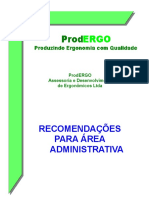 Recomendações Trabalho Administrativo