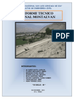 Informe Del Canal Montalvan