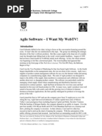 Agile Software Web TV Case Study