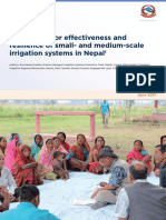 Framework For Effectiveness and Resilience of Small and Medium Scale Irrigation Systems in Nepal