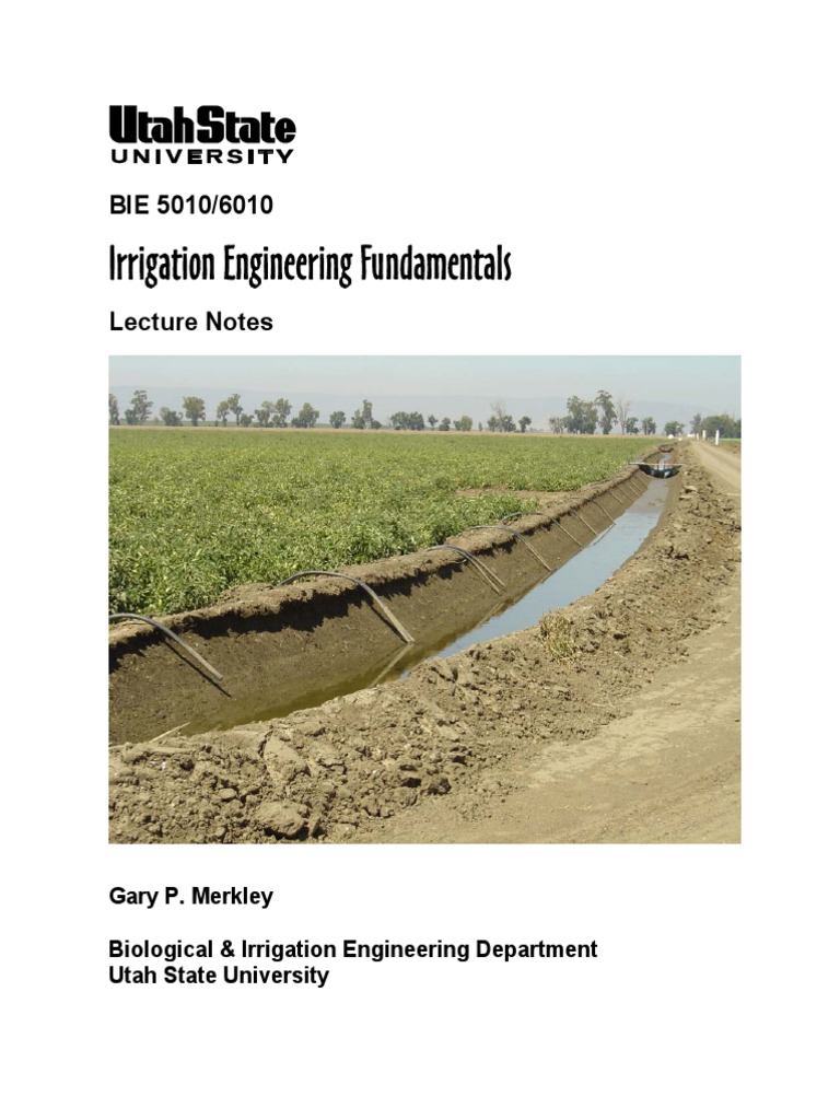Irrigation Engineering Principles PDF Water Resources Irrigation