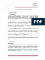 Estudio Impacto Ambiental Mantenimiento Caminos Vecinales Llochegua