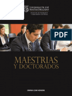 Catálogo UJMD Maestrías y Doctorado