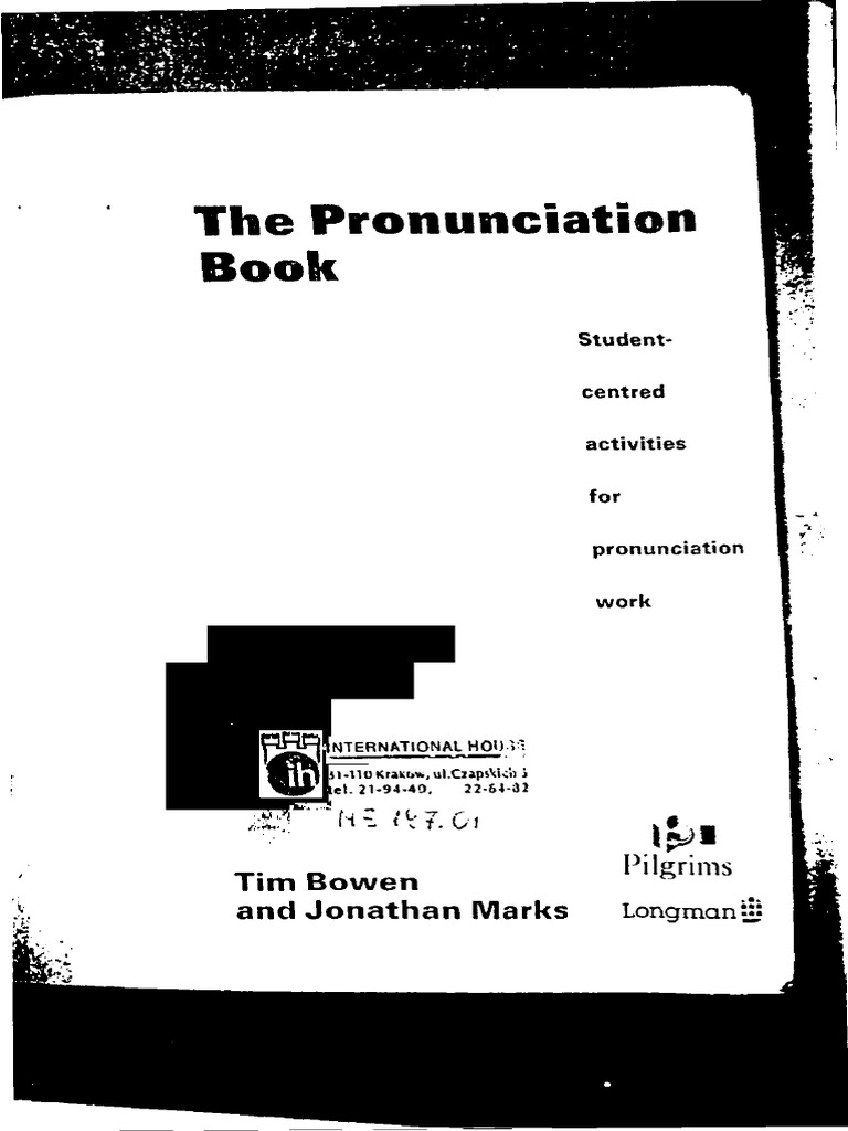 Pronunciation Book Activities.pdf Stress (Linguistics) Phoneme