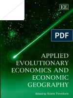 Applied Evolutionary Economics and Economic Geography Koen Frenken Ed 2007