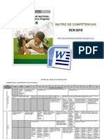 Matriz de Competencias y Capacidades DCN 2015.